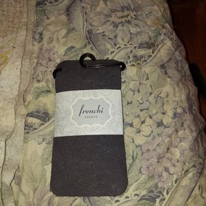 BNWT Frenchi dark gray/"pewter" tights M/T